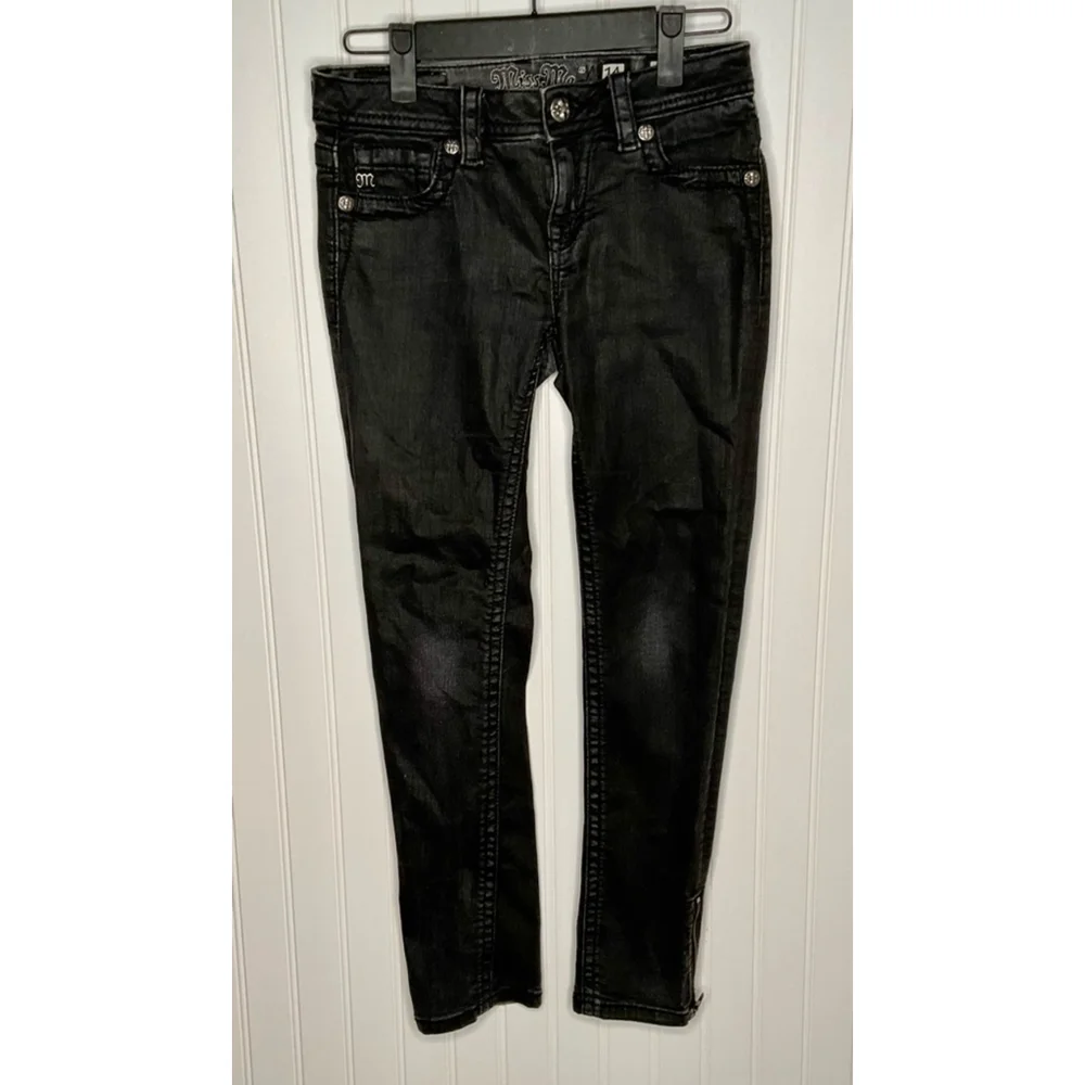 Girls Miss Me Jeans Size 14 Black